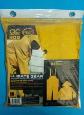 NWT - CLC Work Gear, Men's .35mm (3) Piece PVC Climate Gear, Size Large, Yellow