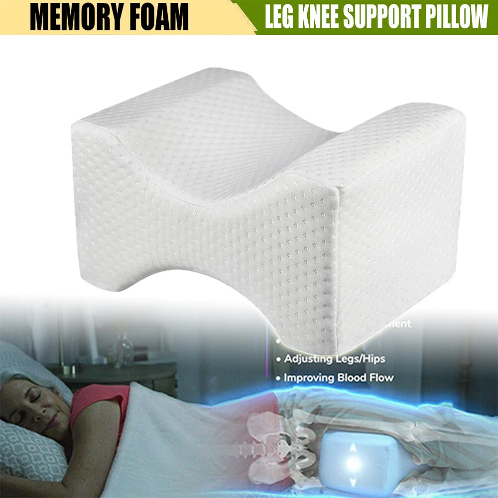 Memory Foam Knee Leg Pillow Bed Cushion Hips Back Pain Relief