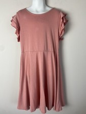 AQUA Girl  s Lightweight Dusty Pink Dress Size 10 M 