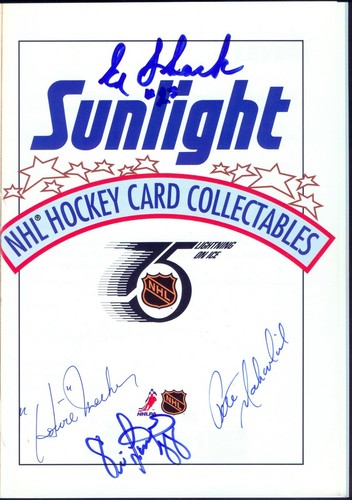 NM HOCKEY PROGRAM AUTOGRAPH BY 7 HOF GORDIE HOWE 2 MAHOVLICH Bobby Hull Psa/Dna - Picture 3 of 5