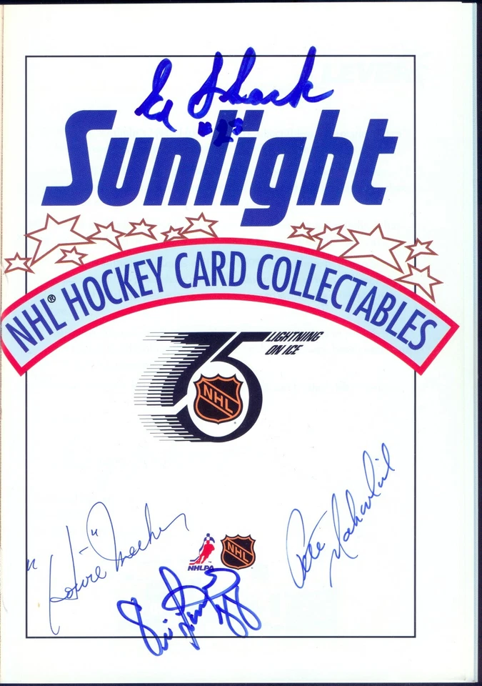 NM HOCKEY PROGRAM AUTOGRAPH BY 7 HOF GORDIE HOWE 2 MAHOVLICH Bobby Hull Psa/Dna - Image 3 of 4