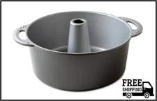 Nordic Ware Angel Food Cake Pan, 18 Cup Capacity, Graphite