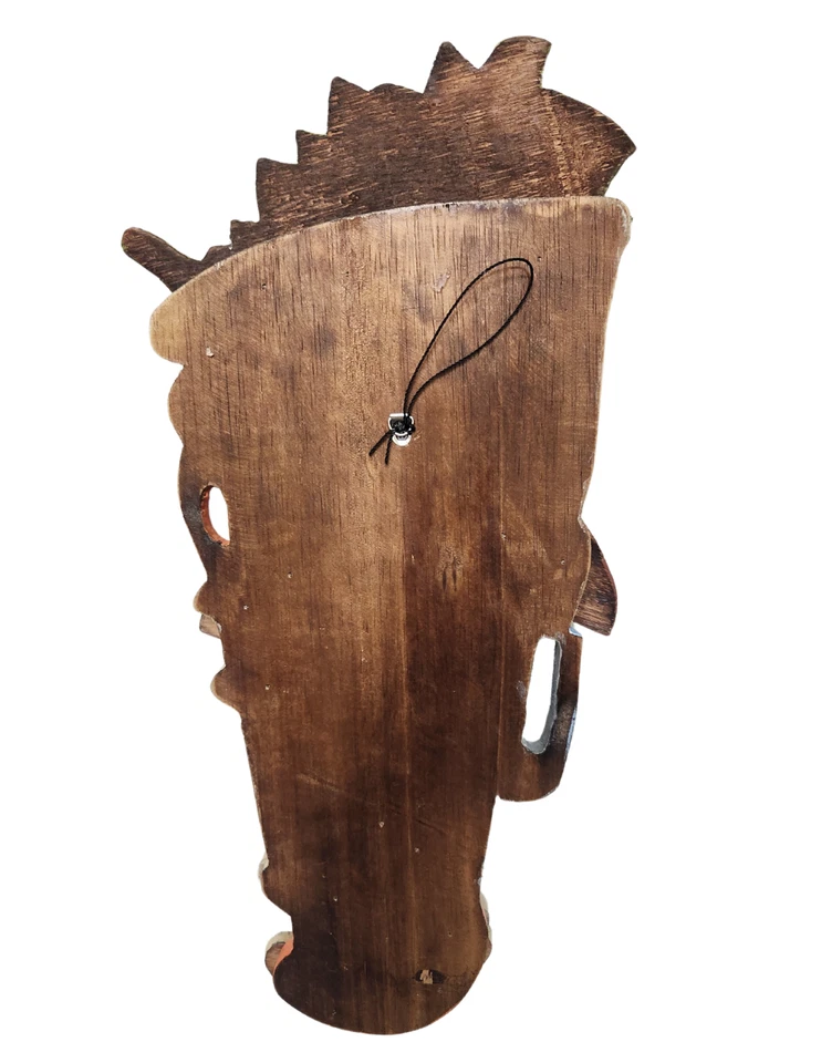 Máscara de parede ABSTRACT FACE estilo Picasso tropical polinésia havaiana tiki - Imagem 3 de 3