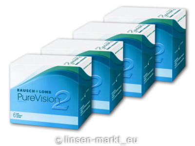 Bausch&Lomb PureVision 2HD Monatslinsen 4x6 Stück + Behälter