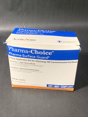 Pharma choice surface guard 2 step applicator kit acute care usp-800 15 Pack