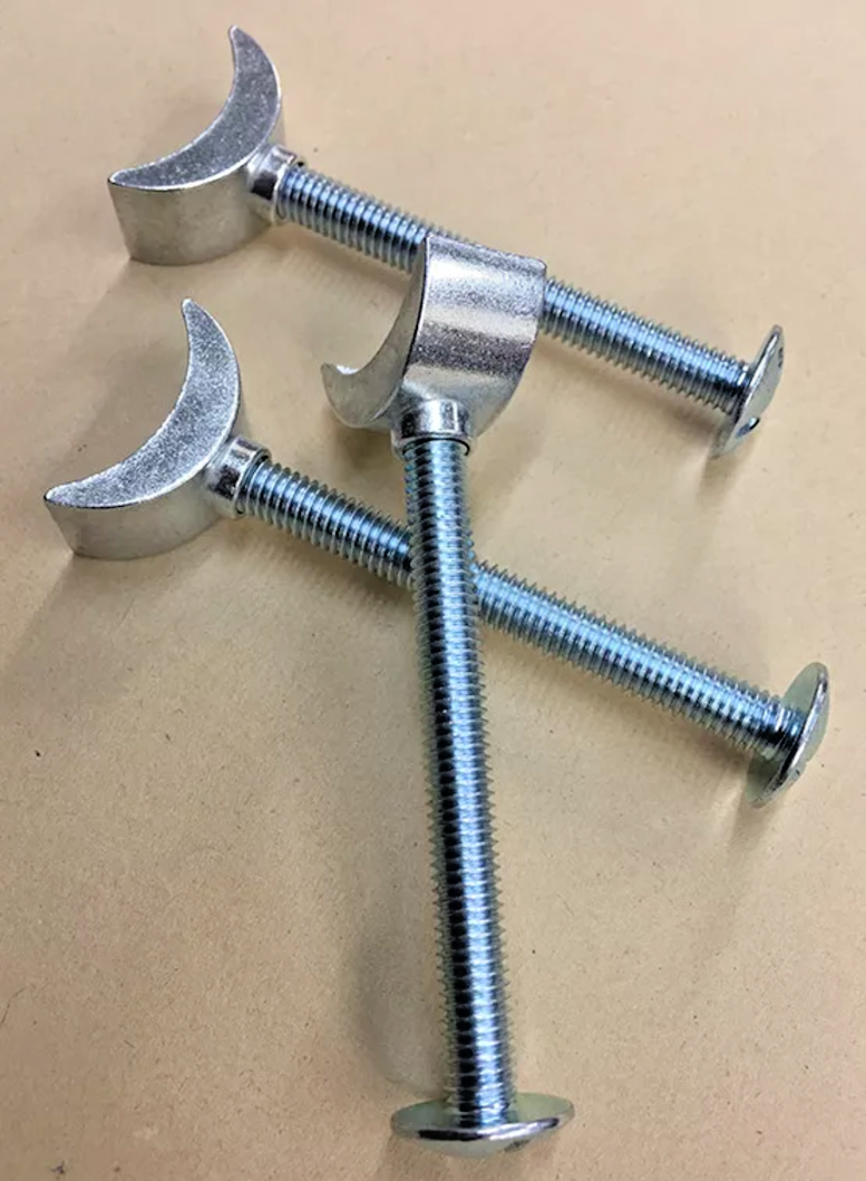 Cot & Bed & Patio Furniture Bolts M6 x 120 mm Bolt & Half Moon Nut