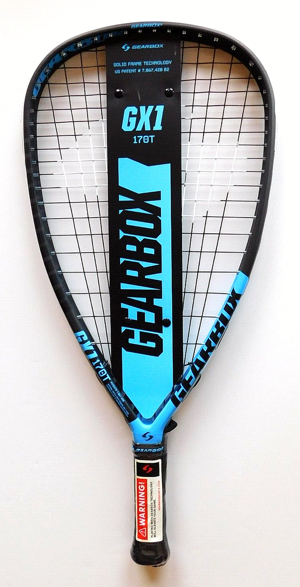 Gearbox GX1 Racquet - 170T Teardrop Form 3 5/8 (Blue) - for sale