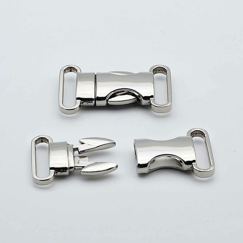 5x Metal Side Release Buckle Slider Clip Webbing Strap Paracord Bracelet Collar - Picture 9 of 11