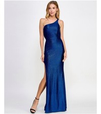 City Studio Womens Blue Maxi Evening Dress Gown Juniors 11