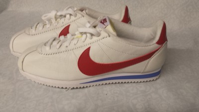red white and blue nike cortez