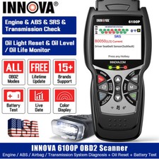 Innova 6100p Obd2 Scanner Abs Srs Code Reader Battery Diagnostic Tool Oil Reset