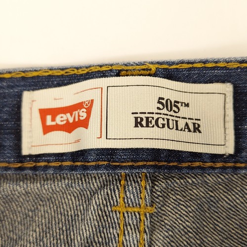 LEVI'S 505 REGULAR FIT BOYS SIZE 18 30x29 ??? STRAIGHT LEG DARK WASH 100% COTTON - Picture 11 of 24