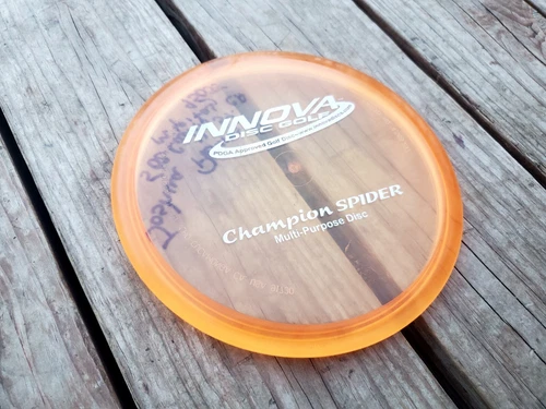 Innova PFN Champion Spider 177g Peach GUMMY Disc Golf Midrange OOP RARE