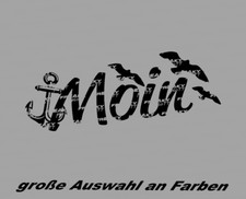 Moin Anker Möwe Aufkleber Auto Sticker Norden Hamburg Sylt Nordsee