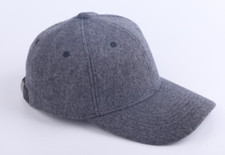 Maison Andes Dark Gray Wool Waterproof Baseball Cap Size XL