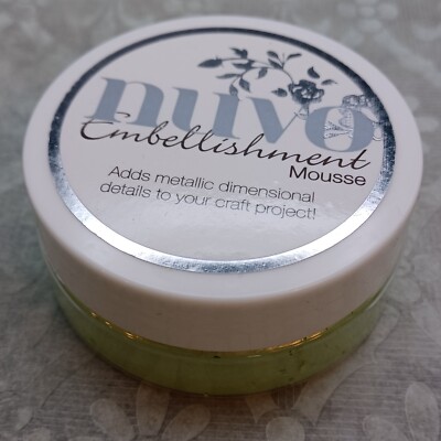 Nuvo Embellishment Mousse SPRING GREEN New Sealed Nuvo by Tonic Studios UK
