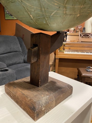 ANTIQUE NEW PEERLESS 12 INCH TERRESTRIAL GLOBE BY ATLAS SCHOOL SUPPLY CO. - Picture 21 of 24