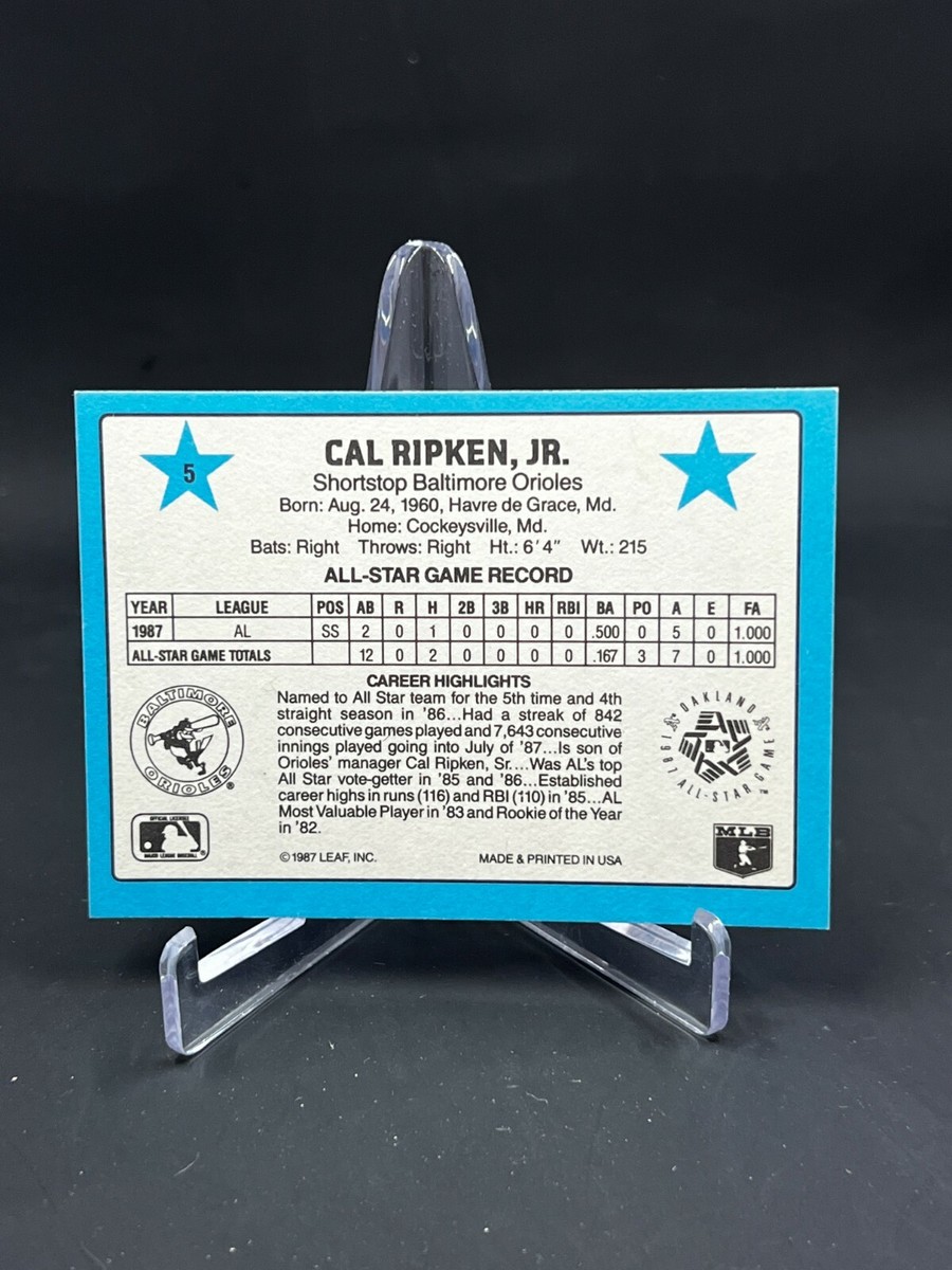 1988 Donruss Baseball Cal Ripken Jr. Card #5 | eBay 1988 Donruss Baseball Cal Ripken Jr. Card #5 | eBay