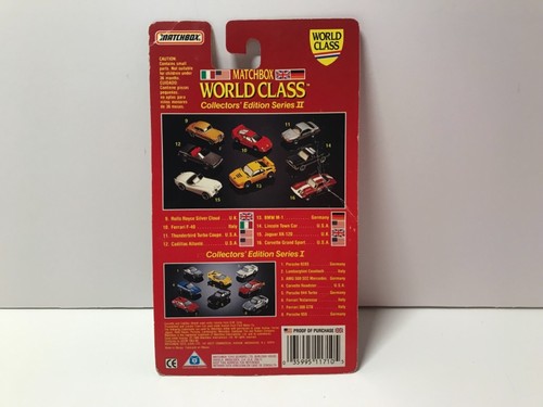 Matchbox World Class #12 1989 Cadillac Allante Gray Series II Vintage - Picture 2 of 5
