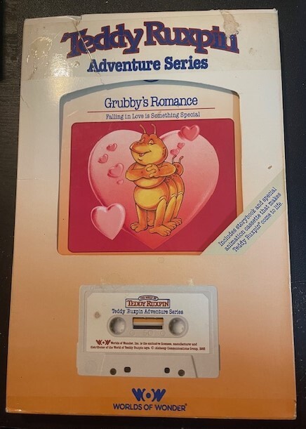 Vintage Teddy Ruxpin Adventure Series Book & Cassette Grubby's Romance 1985