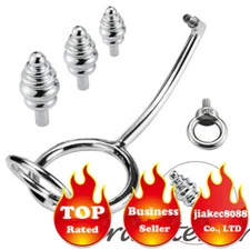 Metal Anal Hook Anal Ball Butt Plug Prostage Massager Anal Dildo Anus Dilator