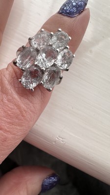 Gemporia Neu Klar & Schwarz Turmalin Quarz 925 Ring 4,80ct J/K 5