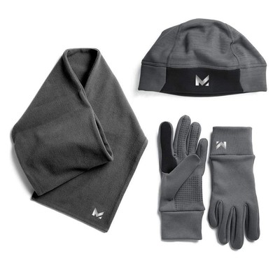 running beanie and gloves