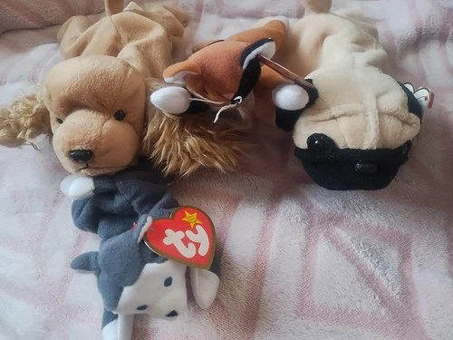 Vintage Lot of 4  Beanie Babys