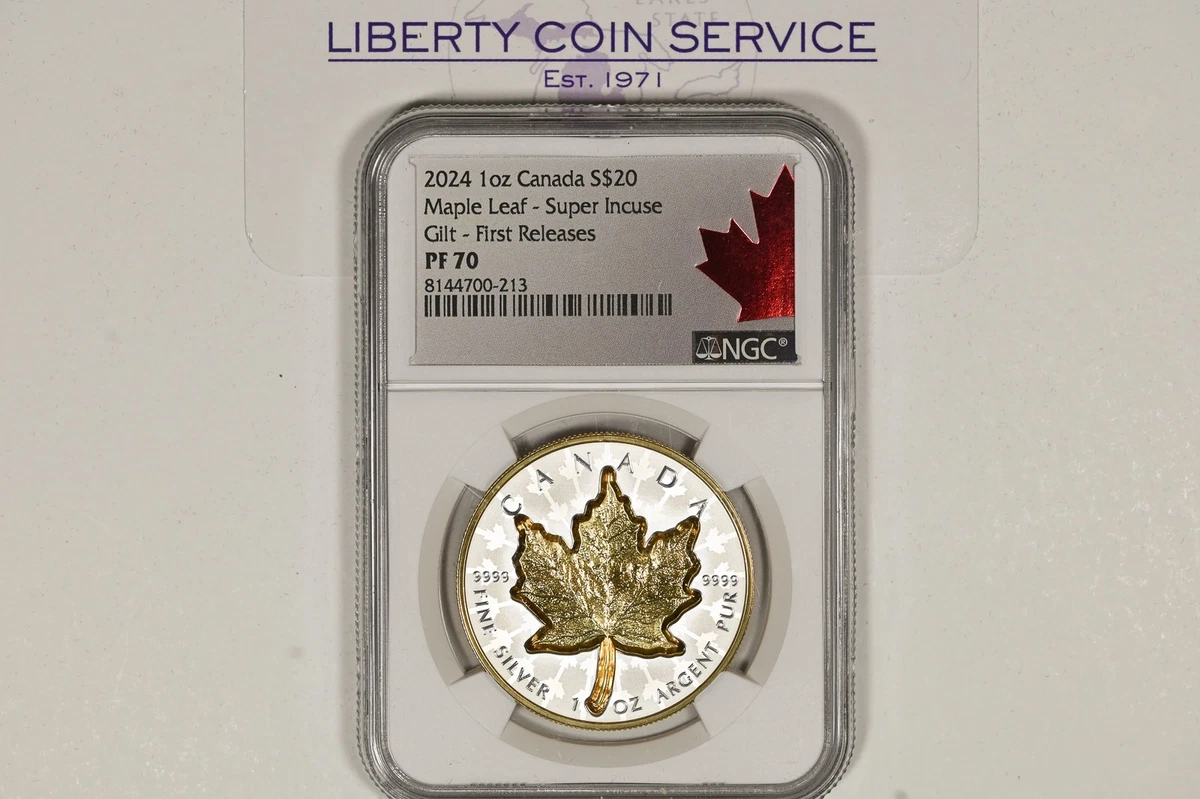 Canadian Maple Leaf NGC Grade PR 70 Silver Bullion Coins for sale