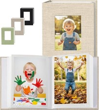 Small Photo Album - 4x6, 100 Pictures, Beige - Perfect for Memories