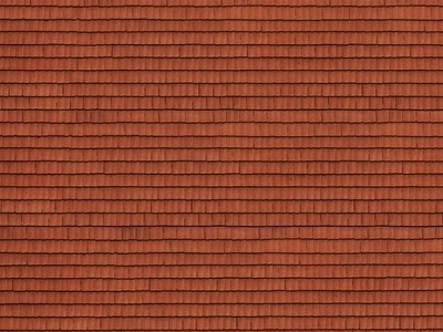 NOCH 56670 3D-Kartonplatte   Dachziegel  rot H0