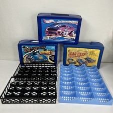 3 Tara Toy 24 Car Carry Case Storage Lot Hot Wheels Matchbox Blue 4 Trays 1:64