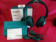 Sony h.ear on MDR-100A Viridian Blue High-Res Wired Headphones Boxed Complete