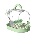 Clear Bird Cage for Travel Outdoor Ventilated Bird Breeding Cage Transport Box
