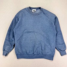VTG Lee Heavyweight Crewneck Sweatshirt Mens Large 90s Blank Terry Fleece USA