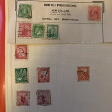 WORLDWIDE Stamps UNCHECKED. On page or part. *NEW ZEALAND*