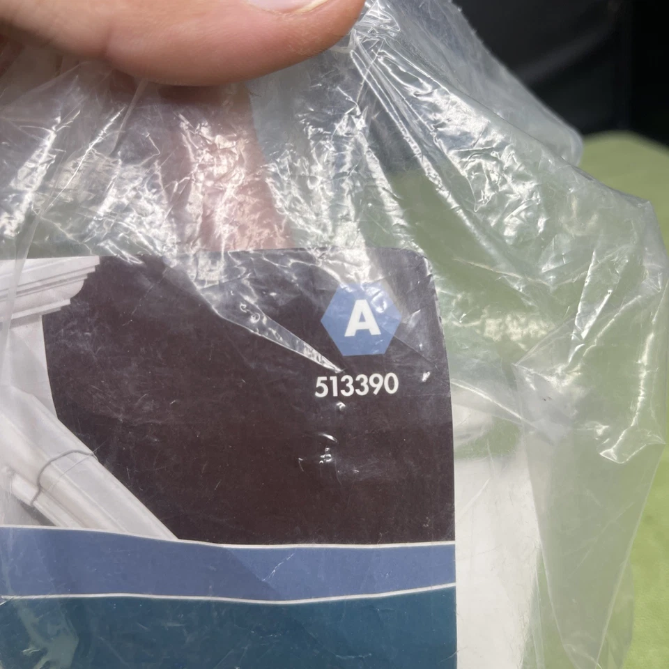 2 Pack Veranda 513390 White Vinyl Traditional Rail Stair Bracket Kit Durable - Image 2 of 4