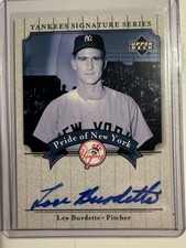 Upper Deck 2003 Yankees #PN-LB Lew Burdette Pride of NY Autograph