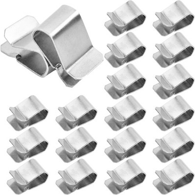 25 Stück Klammern Metall, Befestigungsklammern, U Klammer, Metallclip, Klemmen, 