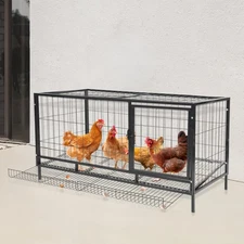 Indoor & Outdoor Chicken Coop Chicken Enclosure with Automatic Egg Collection