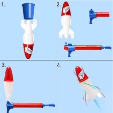 Rocket launcher outdoor water power rocket developing intelligent experiment toy