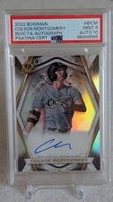 2022 Bowman Invicta Colson Montgomery Rookie Auto /99 PSA 9/10 (POP 5) White Sox