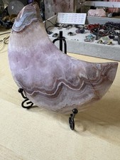 Polished Amethyst Agate Crystal/Stone Moon Mineral/Crystal Display Piece