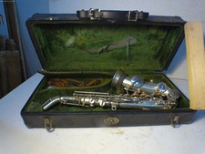 VINTAGE JW YORK & SONS CURVED SOPRANO SAXOPHONE GRAND RAPIDS L@@K