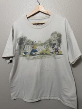 Vintage Disney Parks Mickey Mouse Main Street U.S.A. Tee XL Beige