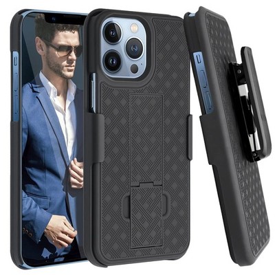 Fingic Compatible with iPhone 13 Pro Max 5G Holster Case Combo Shell Slim Rug...
