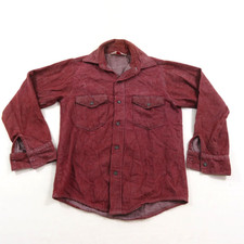 Frostproof Cotton Flannel Shirt Red Color Sz S 14-14.5 1960s/70s Vintage