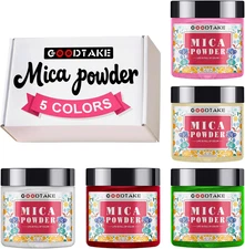 GOODTAKE 5 Colors Mica Powder for Resin | Resin Color Pigment | Mica Powder for 