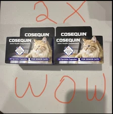 2 Cosequin Senior Cat Joint Health Supplement 120 Sprinkle Capsules