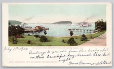VTG Postcard Bar Harbor ME Newport House Harbor View Mt Desert Island 1904 UDB